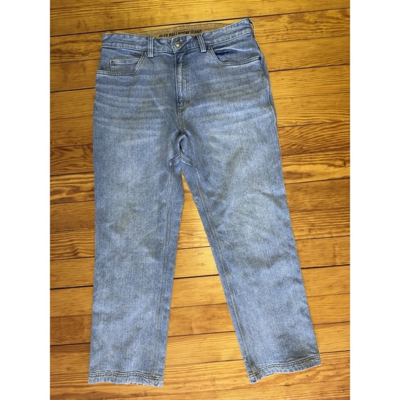 Lot Of 2 Duluth Trading Flex Ballroom Jeans Mens 36x30 Blue Denim Relaxed Fit - Picture 12 of 15